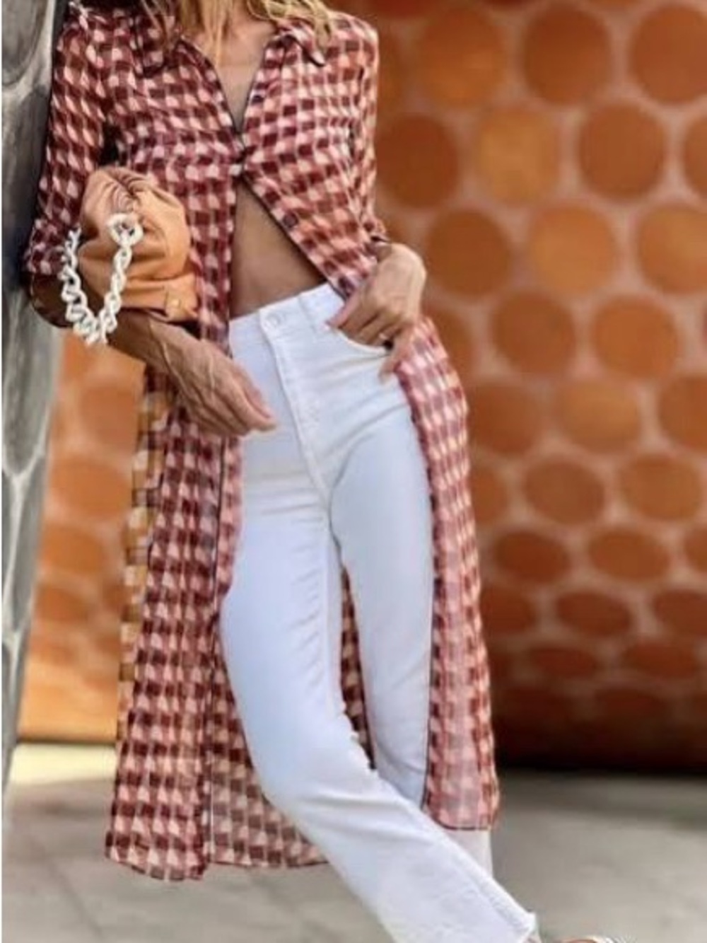 Zara Sheertunic Cover Up Abstract Print